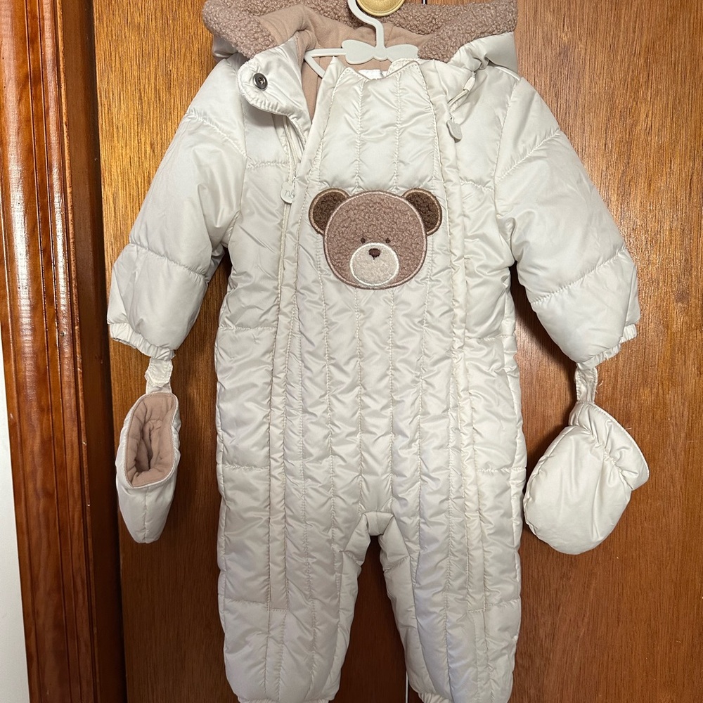 Mayoral Cream Newborn Snowsuit